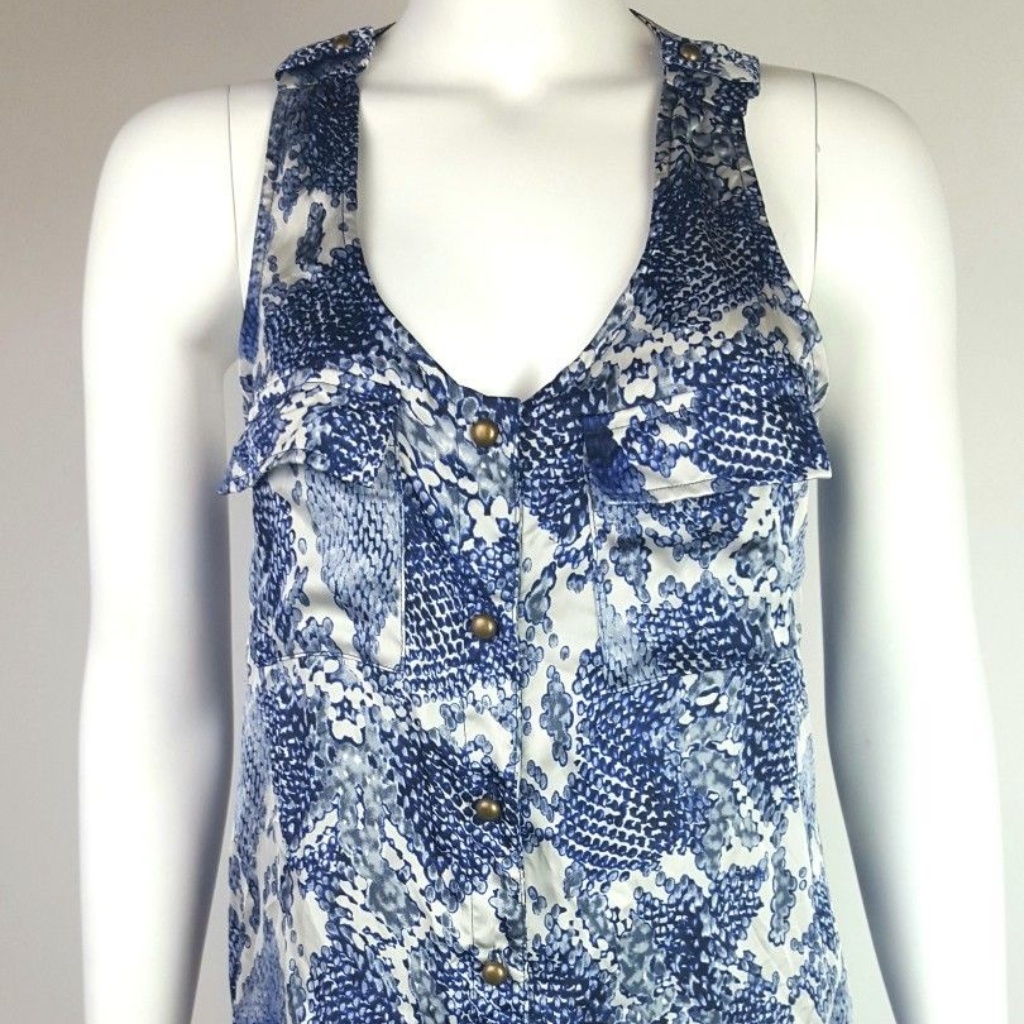 Collective Concepts Blue White Tank Medium